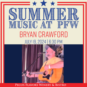 Summer Music with Bryan Crawford July 19th at 6:30 